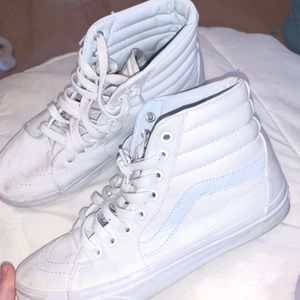 White high top vans